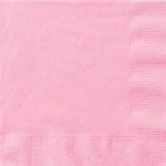 Small Napkins 20pk Lovely Pink Solid Colour Beverage Serviettes 30871