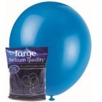 25pk Royal Blue Solid Colour Latex Round Balloons 30cm Party Decorations MFBD-2527