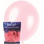 25pk Baby Pink Solid Colour Latex Round Balloons 30cm Party Decorations MFBD-2529