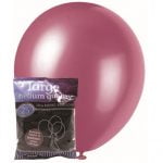 25pk Burgundy Solid Colour Latex Round Balloons 30cm Party Decorations MFBP-2585