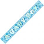 “A Baby Boy” Prism Banner Baby Shower Boys Blue 10875