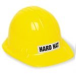 Construction Builder Yellow Plastic Party Safety Hard Hat 12248