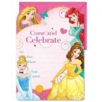 Party Invitations 16pk Disney Princess E2082