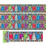 Happy Birthday Prismatic Foil Banner 3.6m 10865