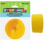 Yellow Crepe Streamer Paper Party Decorations 6305