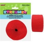Red Crepe Streamer Paper Party Decorations 6326
