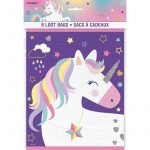 Party Bags 8pk Unicorn Loot Lolly Treat Favour Bags 72506