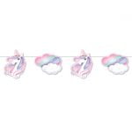 Unicorn Paper Bunting Flag Banner Hanging Decorations E4939