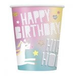 Unicorn Paper Cups 8pk Party Tableware 72496