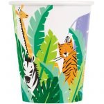 Paper Cups 8pk Animal Jungle Safari 78356