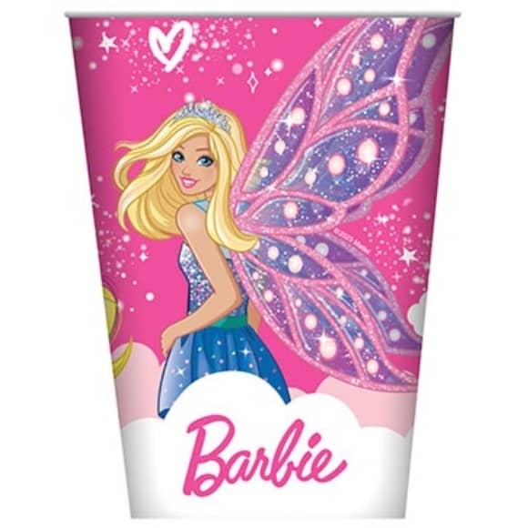 Paper Cups 8pk Barbie E8966