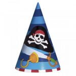 Party Hats 8pk Pirate Party Accessories 259877
