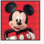 Napkins 16pk Mickey Mouse On The Go Luncheon Serviettes 511789