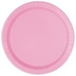 Paper Plates 23CM 8pk Lovely Pink Solid Colour Tableware 30877