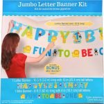 Jumbo Letter Banner Wild One Boys 1st Birthday Jungle 120120