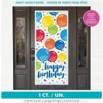 Door Poster Birthday Balloon Cheer 62996