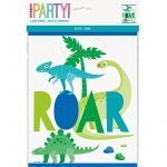 Party Bags 8pk Dino Dinosaurs Favour Loot Lolly Bags 78312