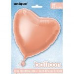 Foil Balloon 45CM Rose Gold Heart Shape 52967