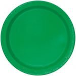Paper Plates 23CM 16pk Emerald Green Solid Colour 31850