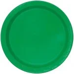 Paper Plates 23CM 16pk Emerald Green Solid Colour 31850
