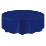 Navy Blue Round Table Cover Solid Colour Tablecloth 50384
