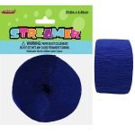 Navy Blue Streamer Crepe Paper Party Decorations 6347