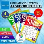 Sudoku Puzzle Books A4 4pk Party Game 152575
