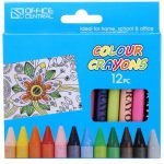 Crayons 9CM 12pk Assorted Colours 211630