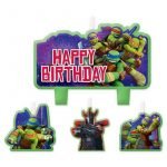 Candles 4PCS Teenage Mutant Ninja Turtles TMNT Birthday Candle Set 171194