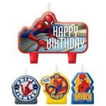 Candles 4PCS Spider-Man Webbed Wonder Birthday Candle Set 171860