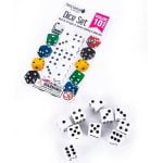 Dice Set 10PCE Black And White Dices Casino Party Game 242399