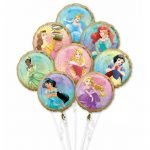 Bouquet Foil Balloons 8pk Disney Princess 3980801