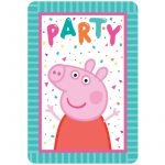 Party Invitations 8pk Peppa Pig 492626