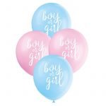 Latex Balloons 30CM 8pk Gender Reveal Baby Shower 76095