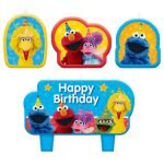 Candles 4PCS Sesame Street Happy Birthday 170448