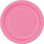 Paper Plates 23CM 8pk Hot Pink Solid Colour 31395