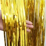 Gold Foil Curtain Backdrop E7778