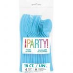 Powder Blue Solid Colour Assorted Cutlery 18pk 39519