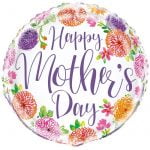 Foil Balloon 45CM Happy Mother’s Day Purple Floral 54460