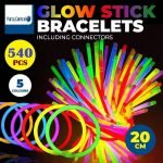 Glow Sticks 540pk (36 Tubes) Glow In The Dark Party Multi-colour 242467