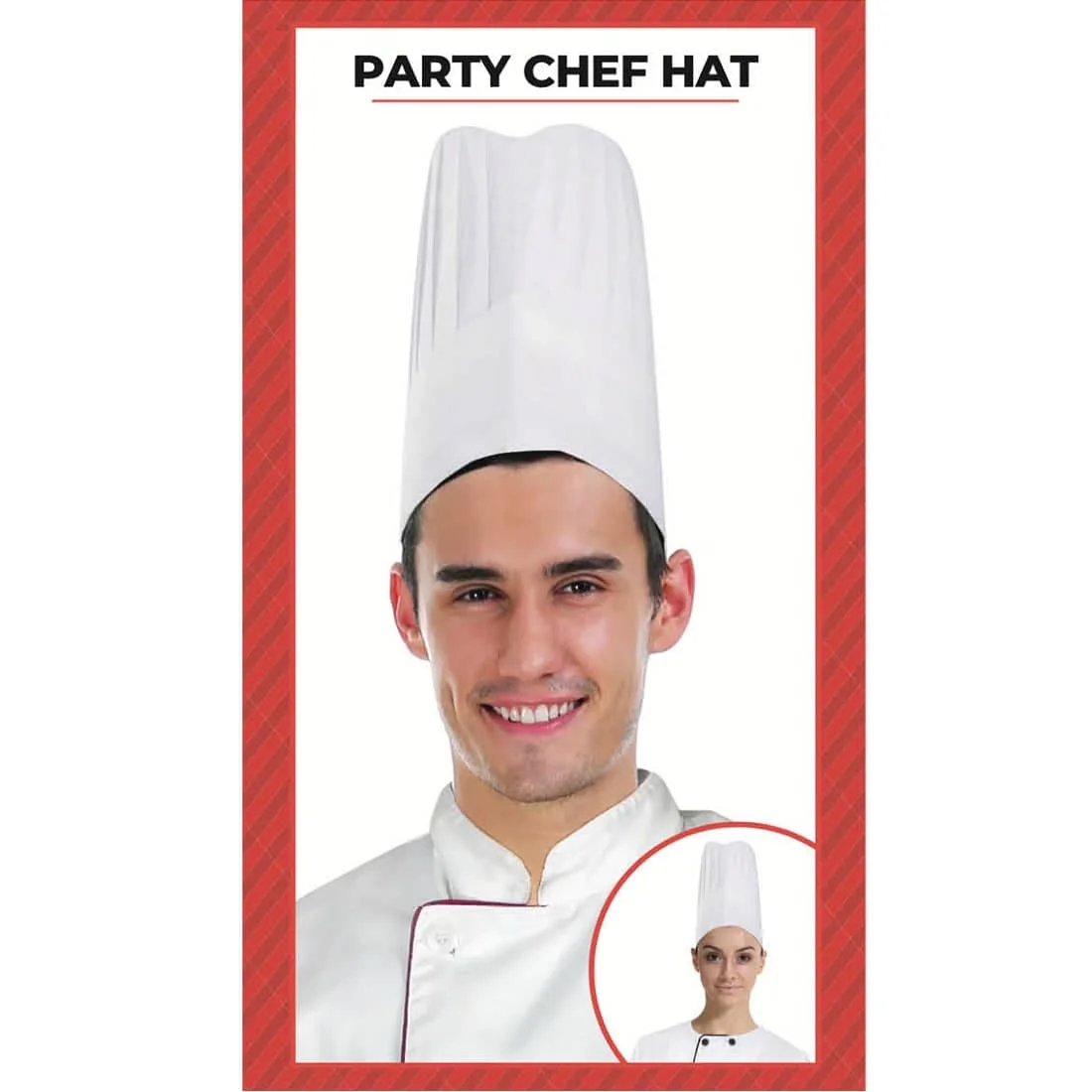 Tall Chef Hat White Party Accessories 21272