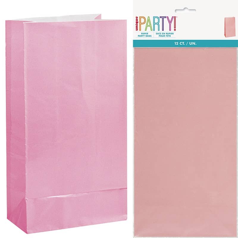 Paper Party Bags 8pk Lovely Pink 59001