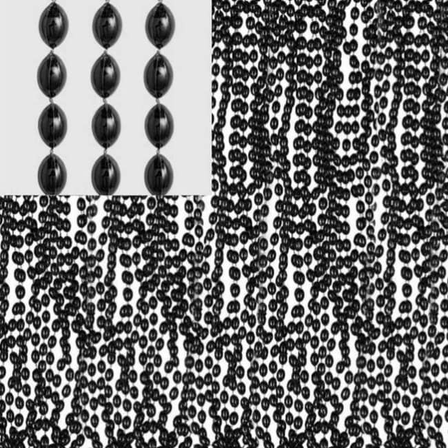 Black Bead Necklaces (Bulk Pack Of 50) - Nexta Party