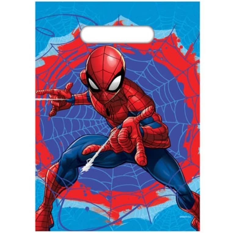 Party Bags 8pk Spider-Man Loot Lolly Treat Bags E8316