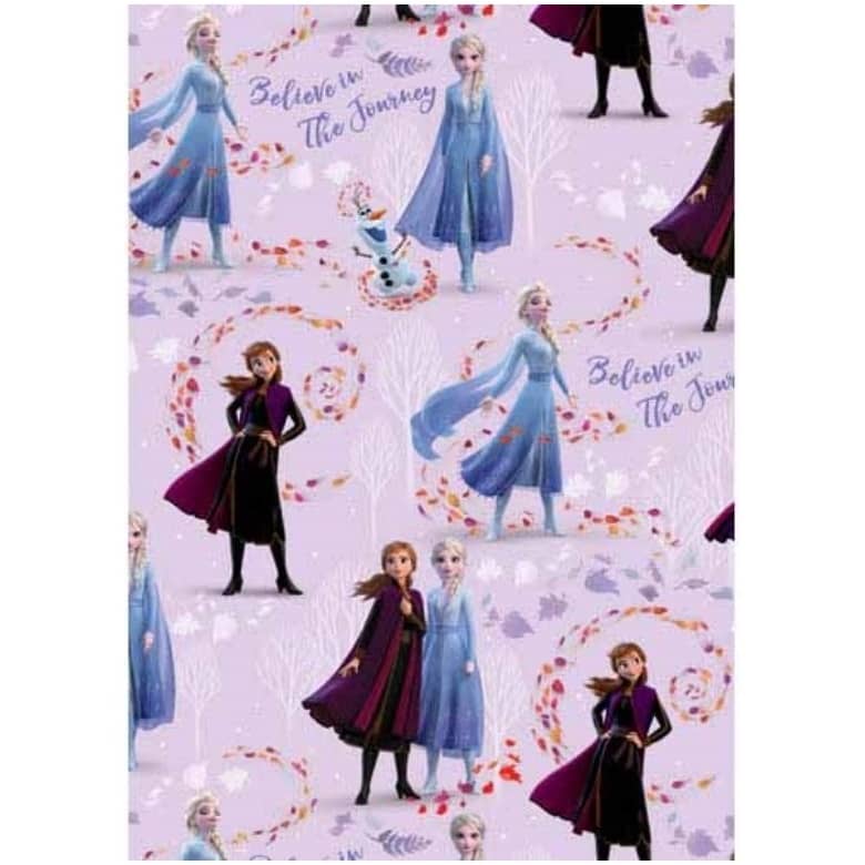 Gift Wrap 1 Sheet Folded Disney Frozen WEW1113