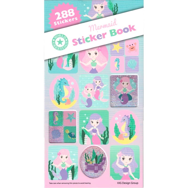 Sticker Book 288pk Mermaid Party Favour WEB5404