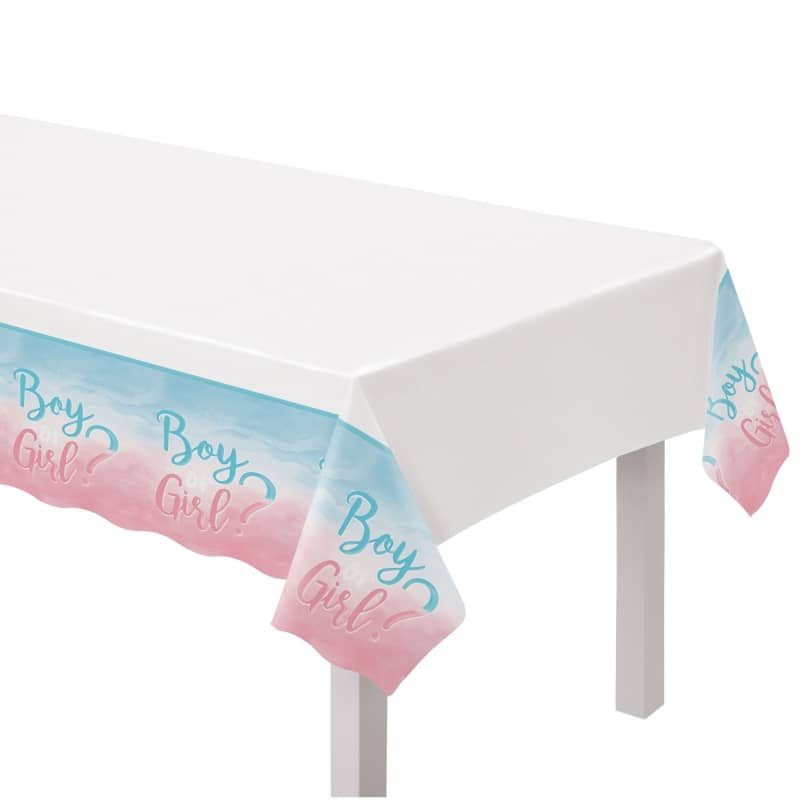 Table Cover Gender Reveal Tablecloth 572703