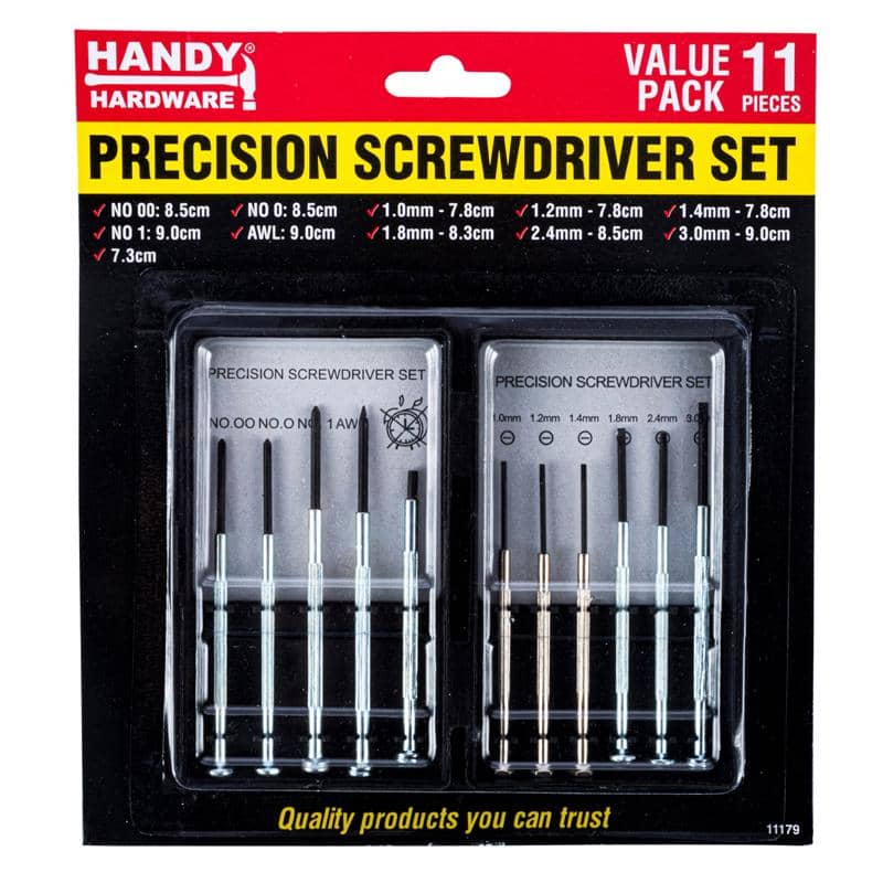 Precision Screwdriver Set In Storage Case 11pk